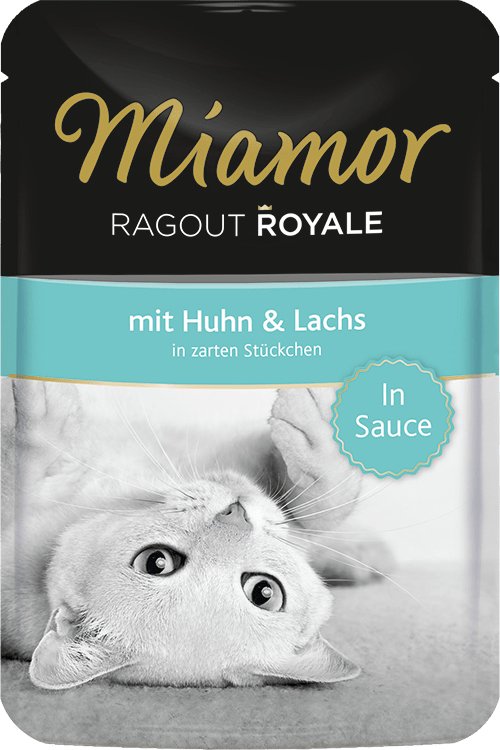 Comida Húmeda Para Gatos Miamor Ragout Royale Chicken And Salmon In Sauce 100g