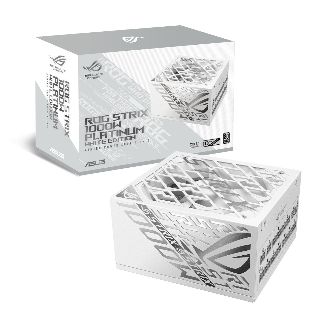 Asus Rog -Strix-1000p-Gaming-White Unidad De Fuente De Alimentación 1000 W 20+4 Pin Atx Atx Blanco