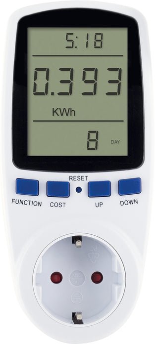 Schwaiger Soem0100 Medidor De Coste Energético Con Display, Blanco