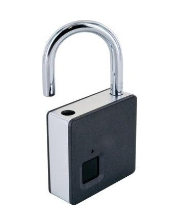 Cerradura De Huella Digital Schwaiger Con Grillete De Acero + Llave De Emergencia