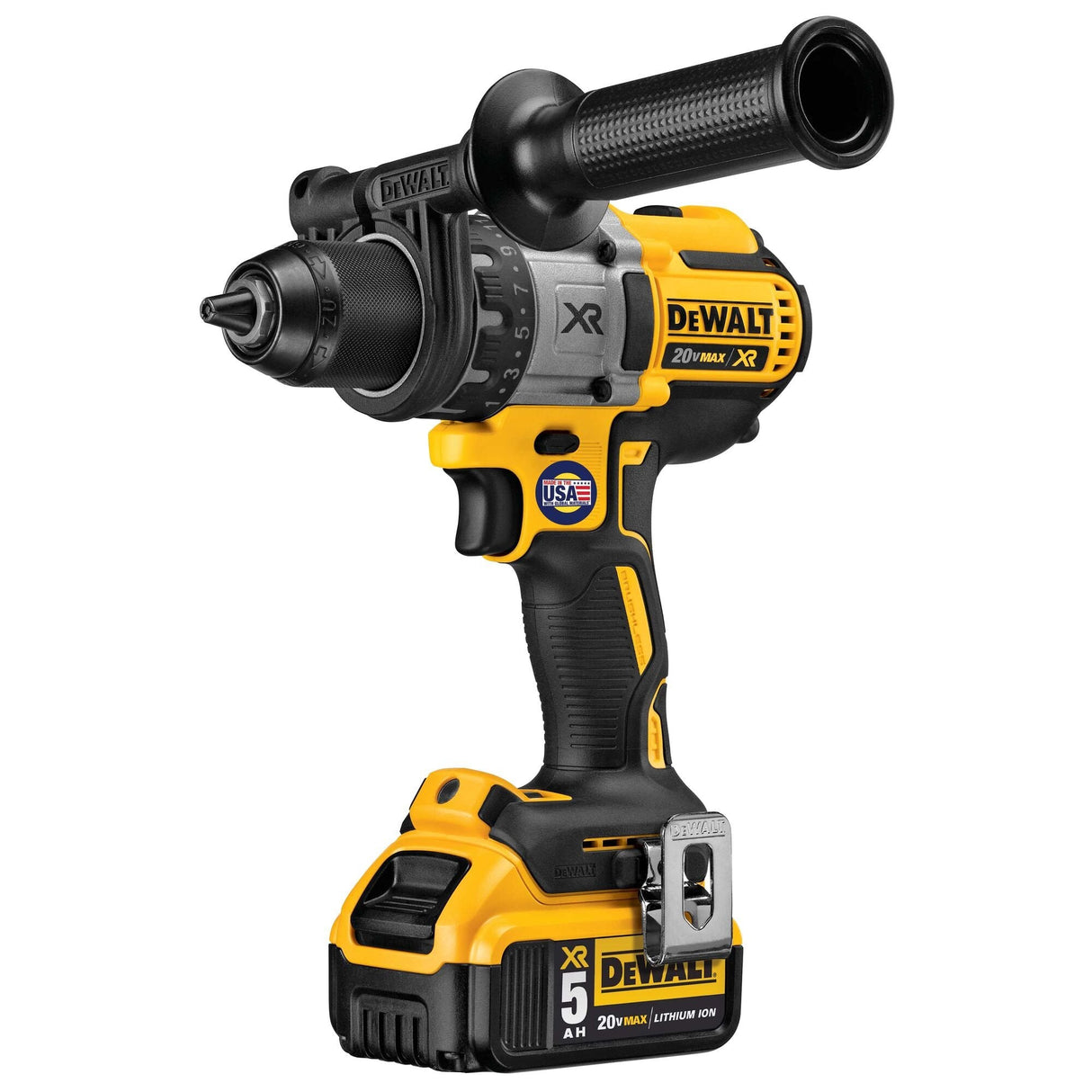 Dewalt Taladro / Atornillador Li-Ion Baterias + Cargador 18v 5ah Dcd991p2-Qw