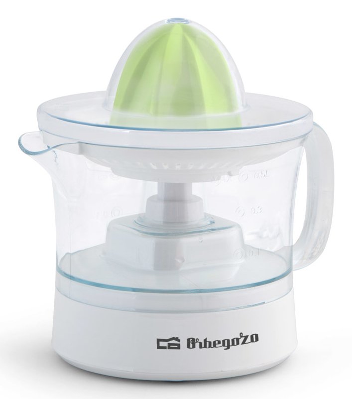 Exprimidor Orbegozo Ep 1510 25w Capacidad 0.5l Incluye 2 Conos Rotación Bidireccional Accesorios Lavables En Lavavajillas