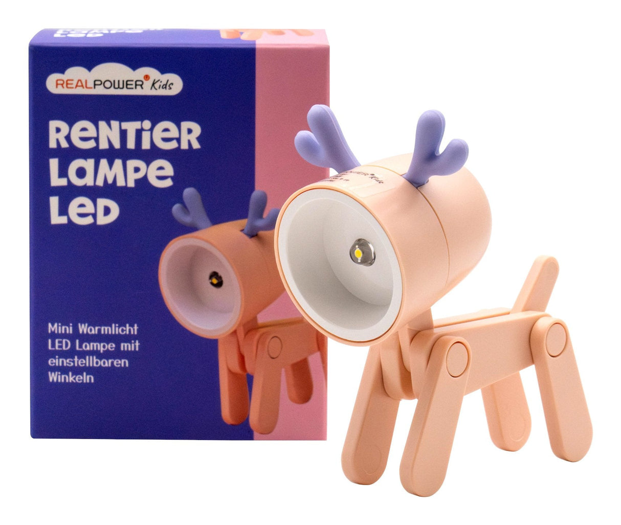 Lámpara De Mesa Realpower 486313 Led Rosa