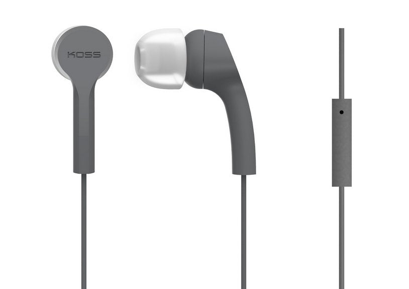 Auriculares Koss Keb9igry Alámbricos, Dentro De La Oreja, Micrófono, Gris