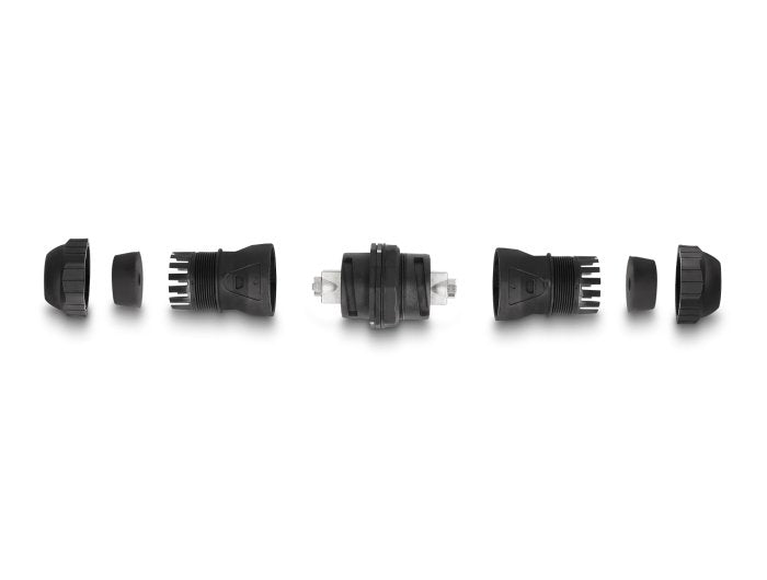 Delock 67045 Cable Conector Lsa A Lsa Cat.6a Ip68 Resistente Al Polvo Y Al Agua Negro