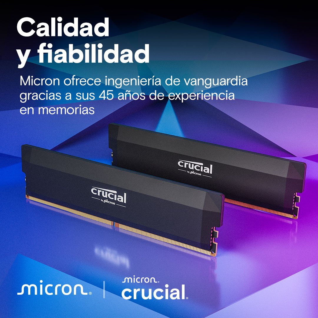 EAN 0649528945709 - Crucial Pro CP2K32G64C40U5B módulo de memoria 64 GB 2 x 32 GB DDR5 288-pin DIMM imagen 6