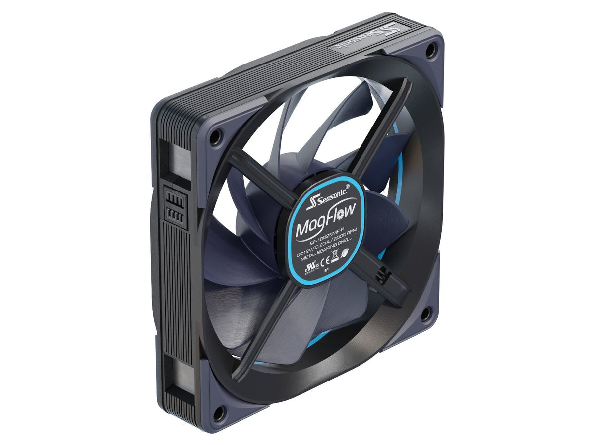 EAN 4711173877592 - Seasonic MagFlow 3-Fan Kit Carcasa del ordenador Ventilador 12 cm Negro 3 pieza(s) imagen 2
