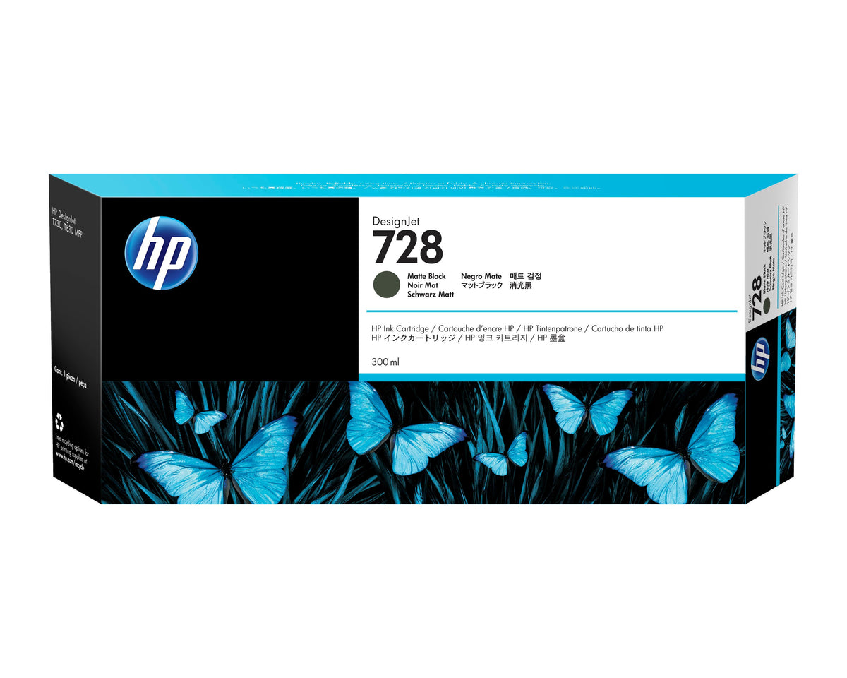 EAN 0888793397879 - HP 728 300-ml Matte Black DesignJet Ink Cartridge cabeza de impresora Inyección de tinta térmica imagen 1