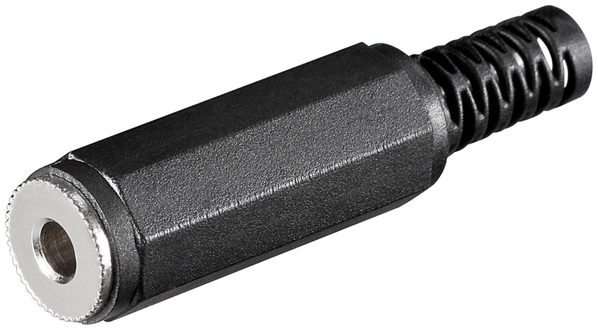 Conector Jack 3.5" Hembra St Con Proteccion Negro