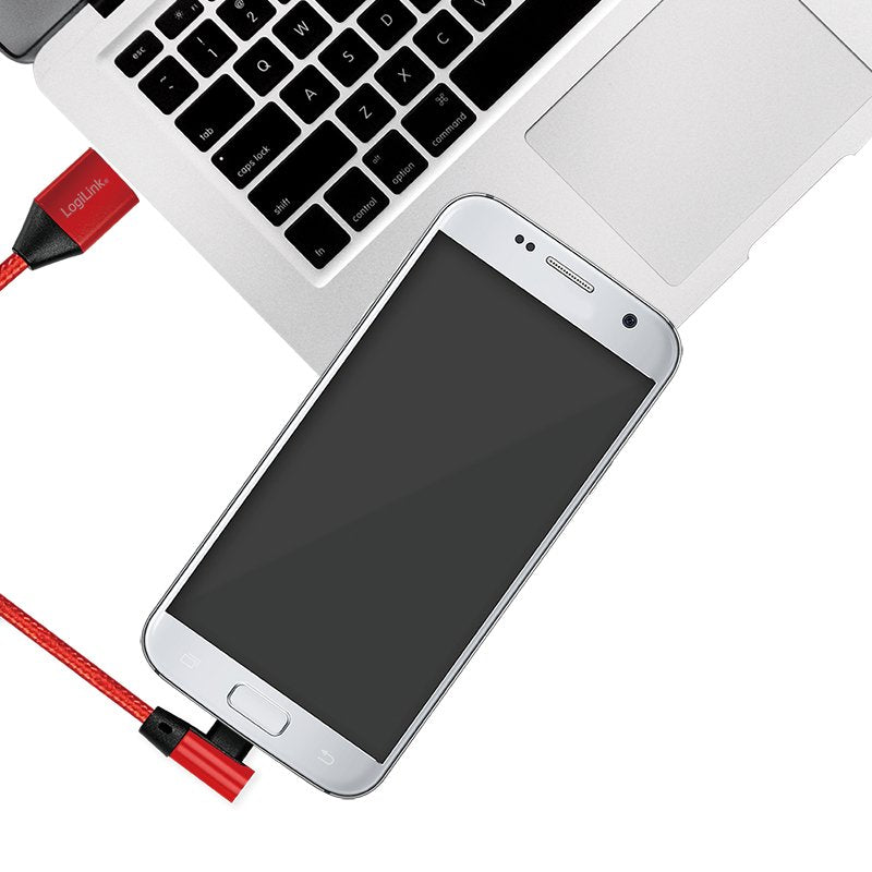 EAN 4052792052763 - LogiLink CU0149 cable USB USB 2.0 0,3 m USB A Micro-USB B Rojo imagen 4