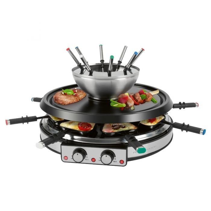Proficook 2in1 Raclette Grill & Fondueset Pc Rg/Fd 1245 501245