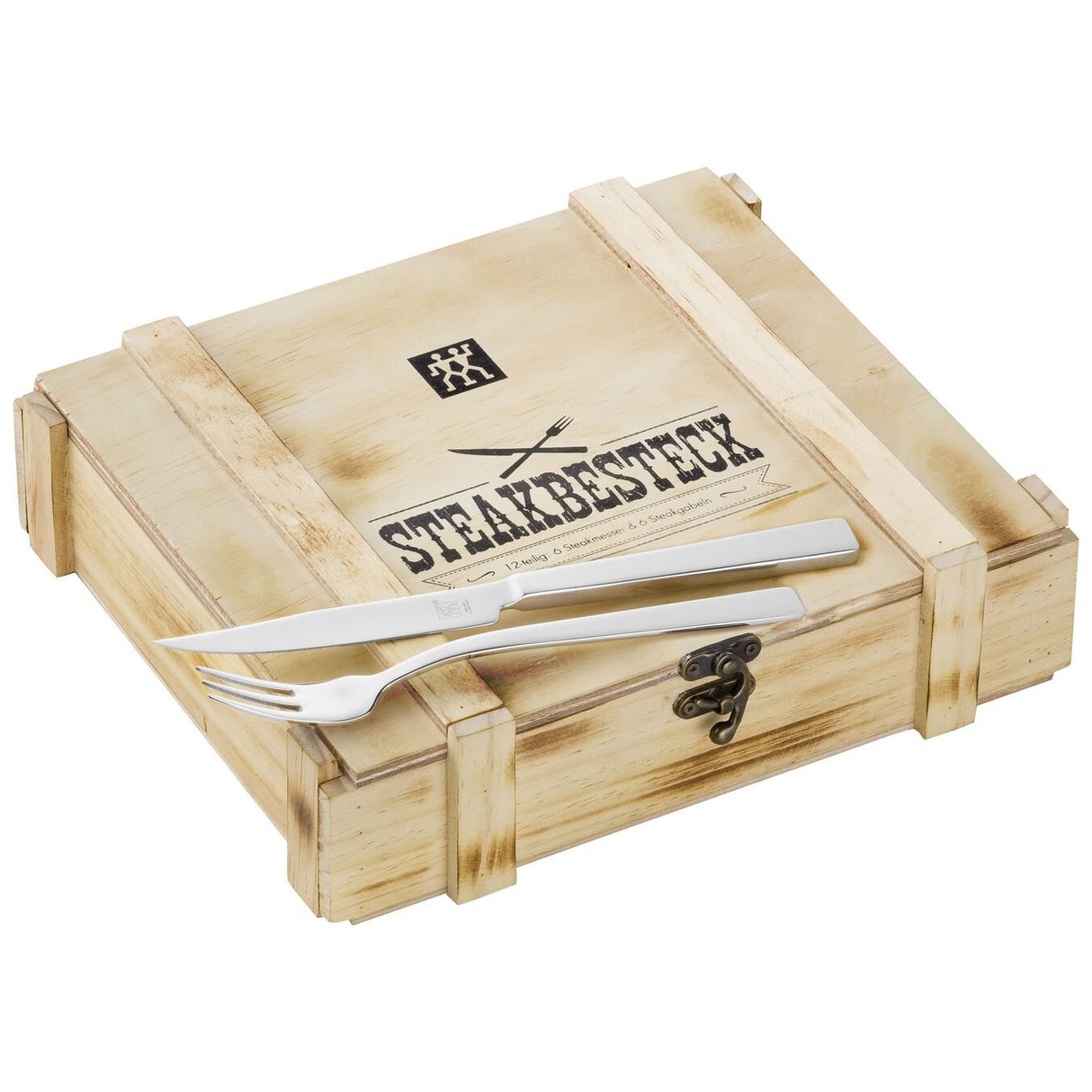 Juego De Cubiertos Para Bistec Zwilling 12 Uds. En Caja De Madera