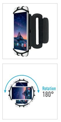 Mobilis Brazalete De Brazo/Muñeca Universal Para Smartphones De 4" A 6"