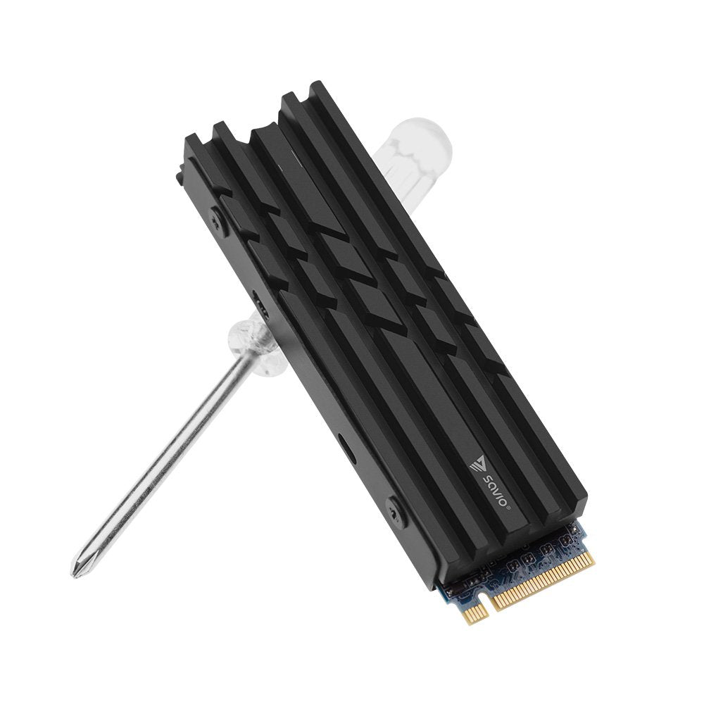 Savio Refrigeración Para Ssd M.2 Nvme 2280, Ak-60, Negro