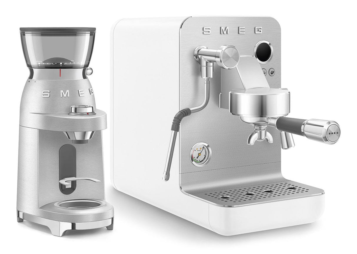 Smeg Espresso Coffee Machine Collection White Emc02whmeu
