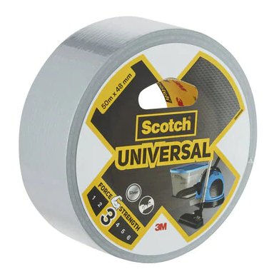 Cinta Americana Universal 3; 50 M X 48 Mm, Gris