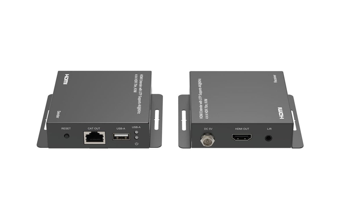 4k@60hz Hdmi Extender With Kvm Function Over Ethernet,