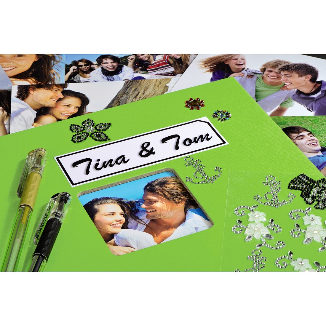 Hama Fine Art Álbum De Foto Y Protector Verde 50 Hojas 10 X 15 Cm