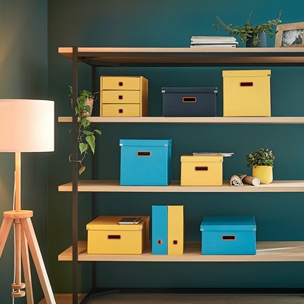 EAN 4002432128570 - Leitz Click & Store Caja de almacenaje Rectangular Caja de cartón Amarillo imagen 2
