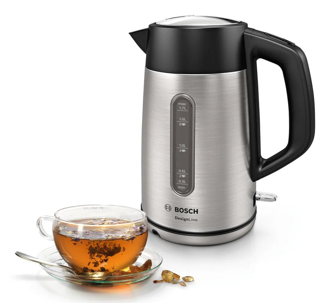 EAN 4242005188062 - Bosch TWK4P440 tetera eléctrica 1,7 L 2400 W Negro, Acero inoxidable imagen 2