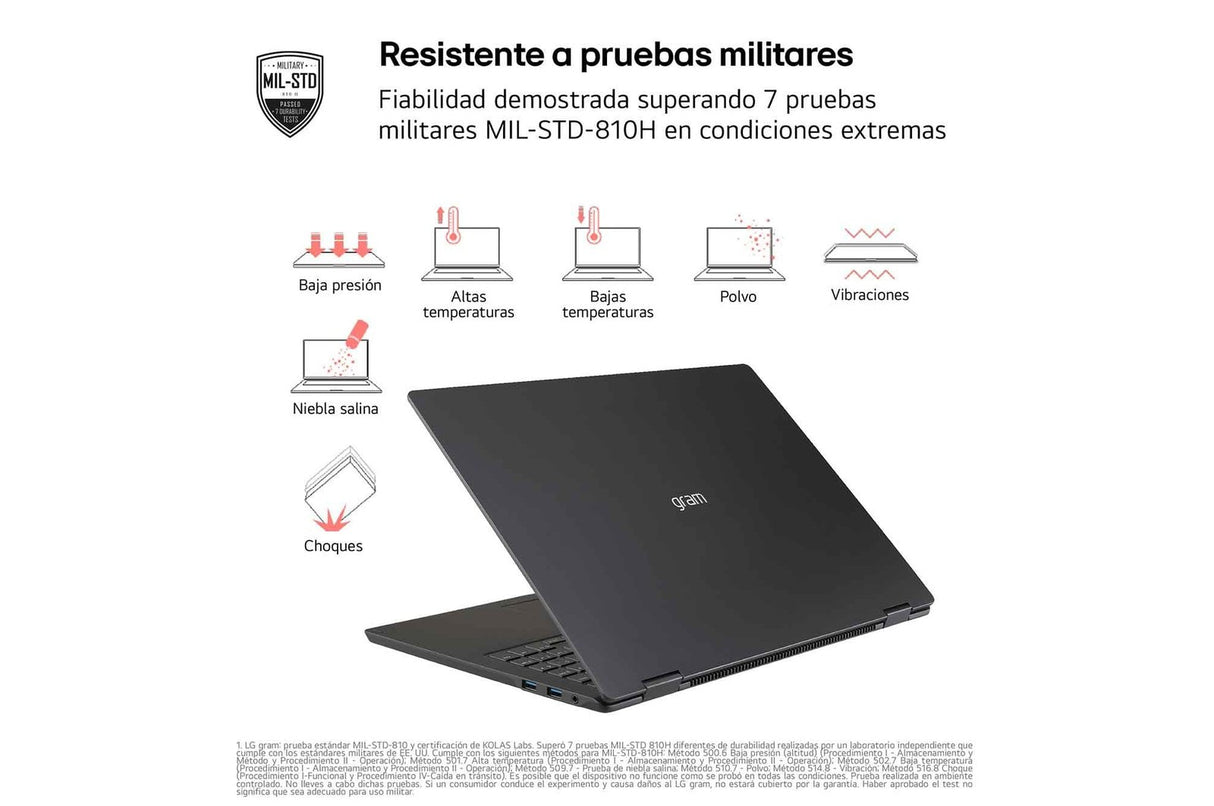 EAN 8806096571385 - LG Gram Pro 16Z90TR Copilot+ PC Intel Core Ultra 7 255H Portátil 40,6 cm (16") WQXGA 32 GB LPDDR5x-SDRAM imagen 5