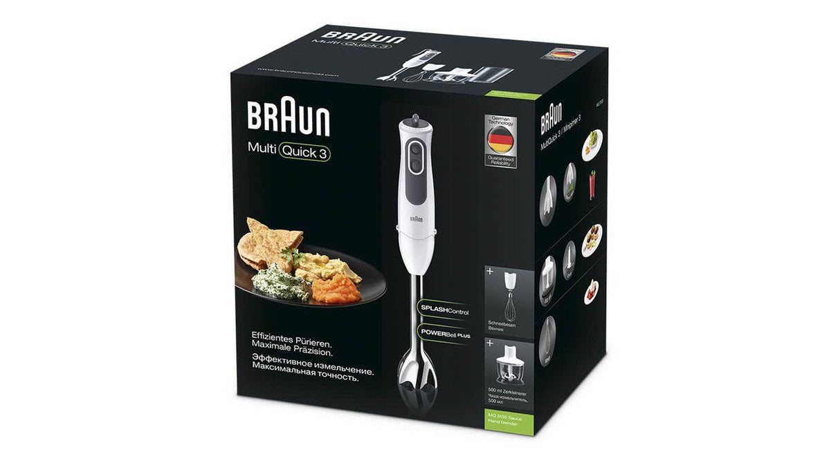Braun Batidora Minipimer 3 Vario Mq 3135 Sauce 750w Eje Desmontable Velocidad Turbo Apto Lavavajillas