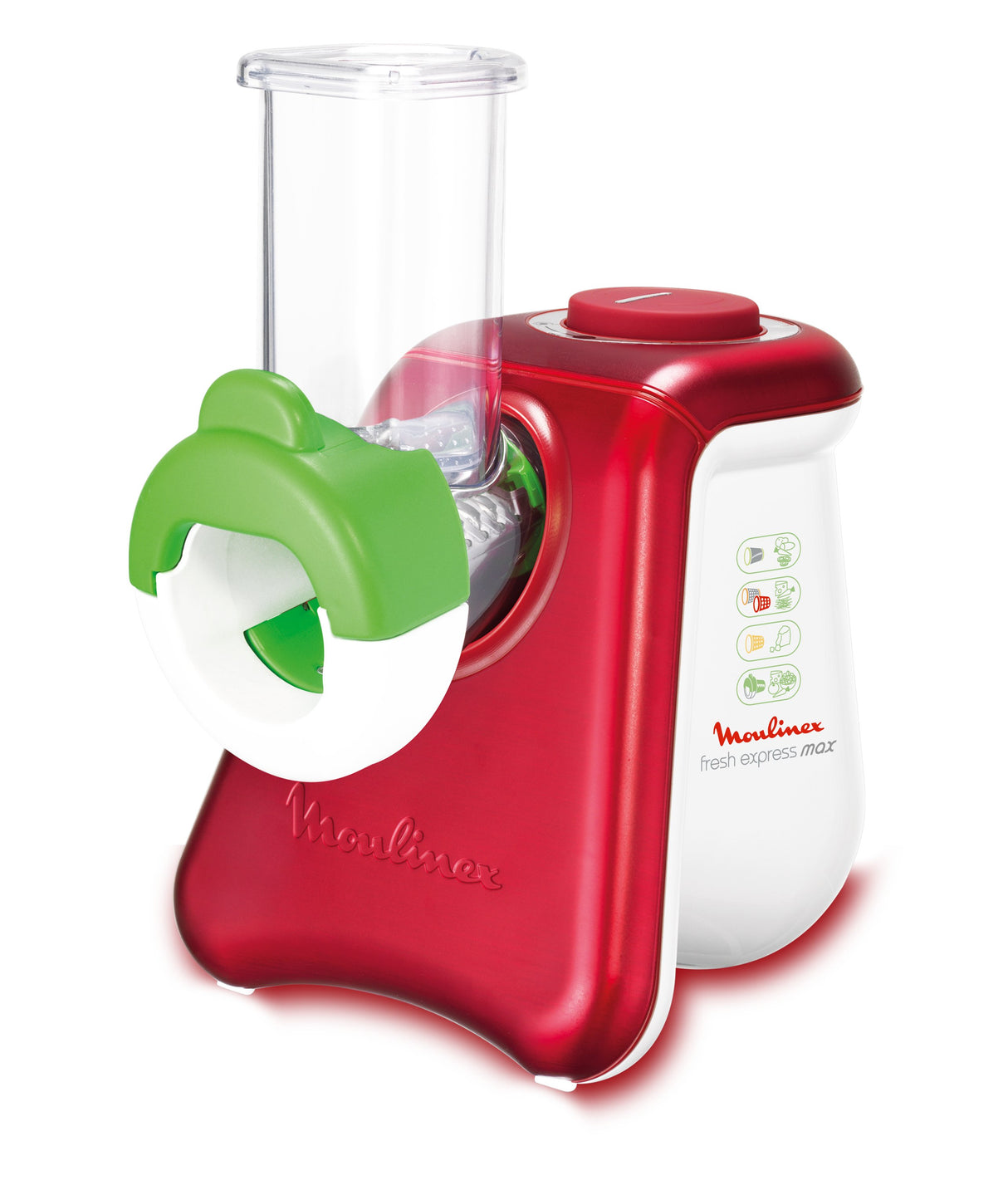 EAN 3045388593673 - Moulinex DJ8115 cortador de verduras en espiral o rallador eléctrico Rojo, Blanco imagen 1