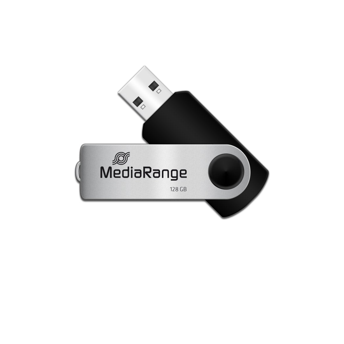 Pendrive Mediarange Mr913 128 Gb Usb Tipo A 2.0 Negro, Plata