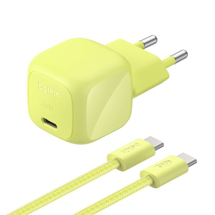 Belkin Boost Charge Usb-C/Usb-C 30wlad.Pd,Ci+Kab.Wca008kq2mgr-B6