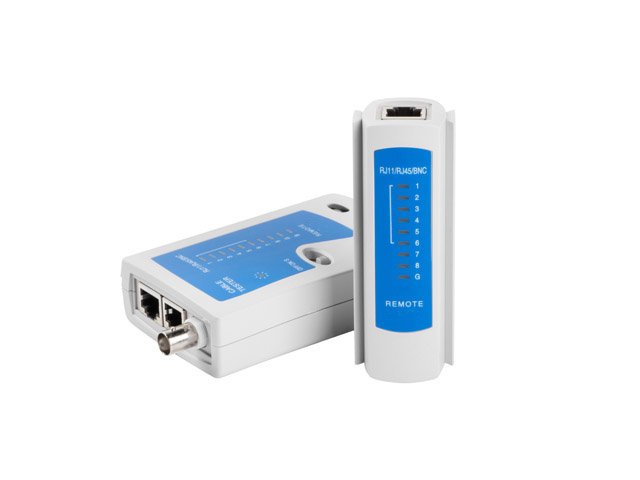 EAN 5901969404340 - Lanberg NT-0401 comprobador de cables de red Comprobador de cables UTP/STP Azul, Blanco imagen 2