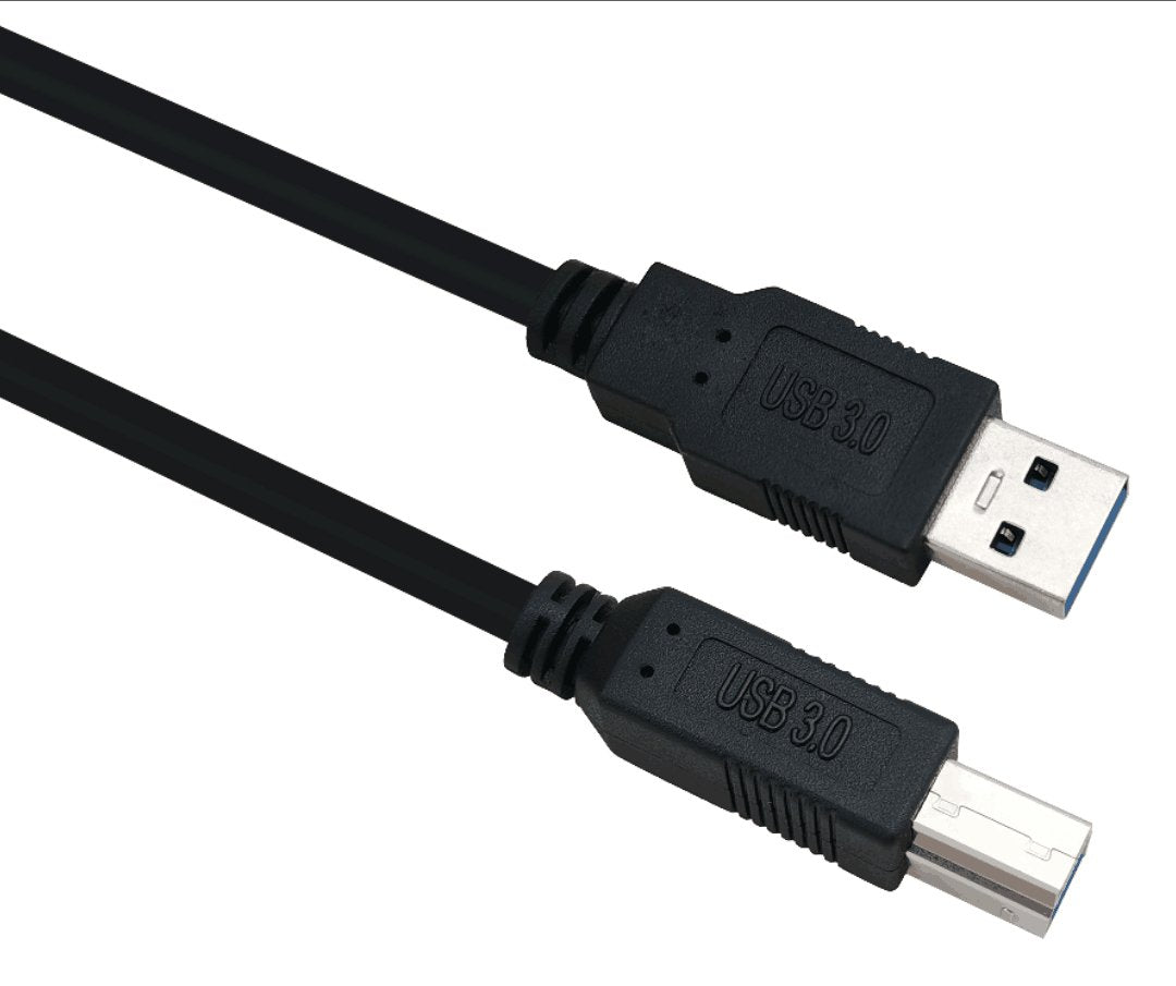 Helos Cable, Usb 3.0 A Macho/B Macho, 1,0m, Negro