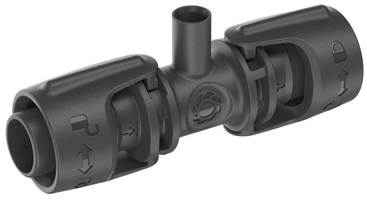 Gardena Micro-Drip-System Pieza En T Para Boquillas De Pulverización, 13 Mm (1/2"), Conexión (Gris Oscuro, 5 Piezas