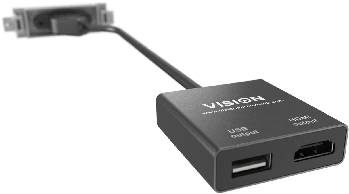 Placa Frontal Audiovisual Modular De La Gama Techconnect De Vision Garantía Durante Toda La Vida Útil Del Producto Módulo Usb-C Toma 3.1 Tipo "C" En La Parte Frontal Con Un Cable Provisto De Dos Tomas En Su Extremo 1 Para Hdmi Y 1 Para