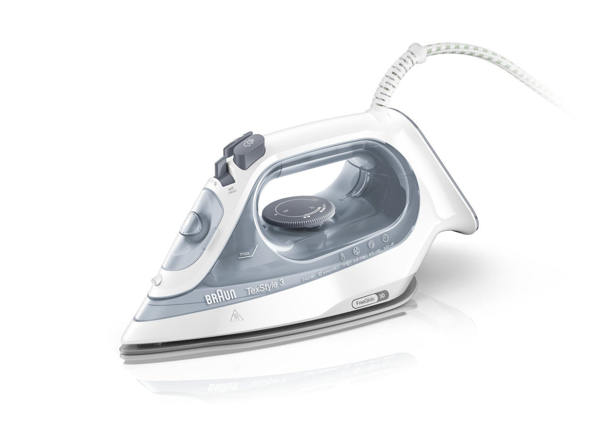 EAN 8021098270702 - Braun TexStyle 3 SI3054GY Plancha a vapor Suela de cerámica 2400 W Gris imagen 1