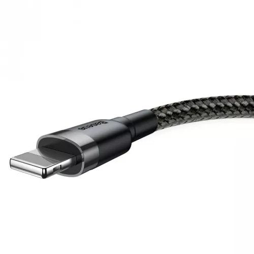 Baseus Lightning Cafule Cable 2.4a 0.5m Gray + Black (Calklf-Ag1)
