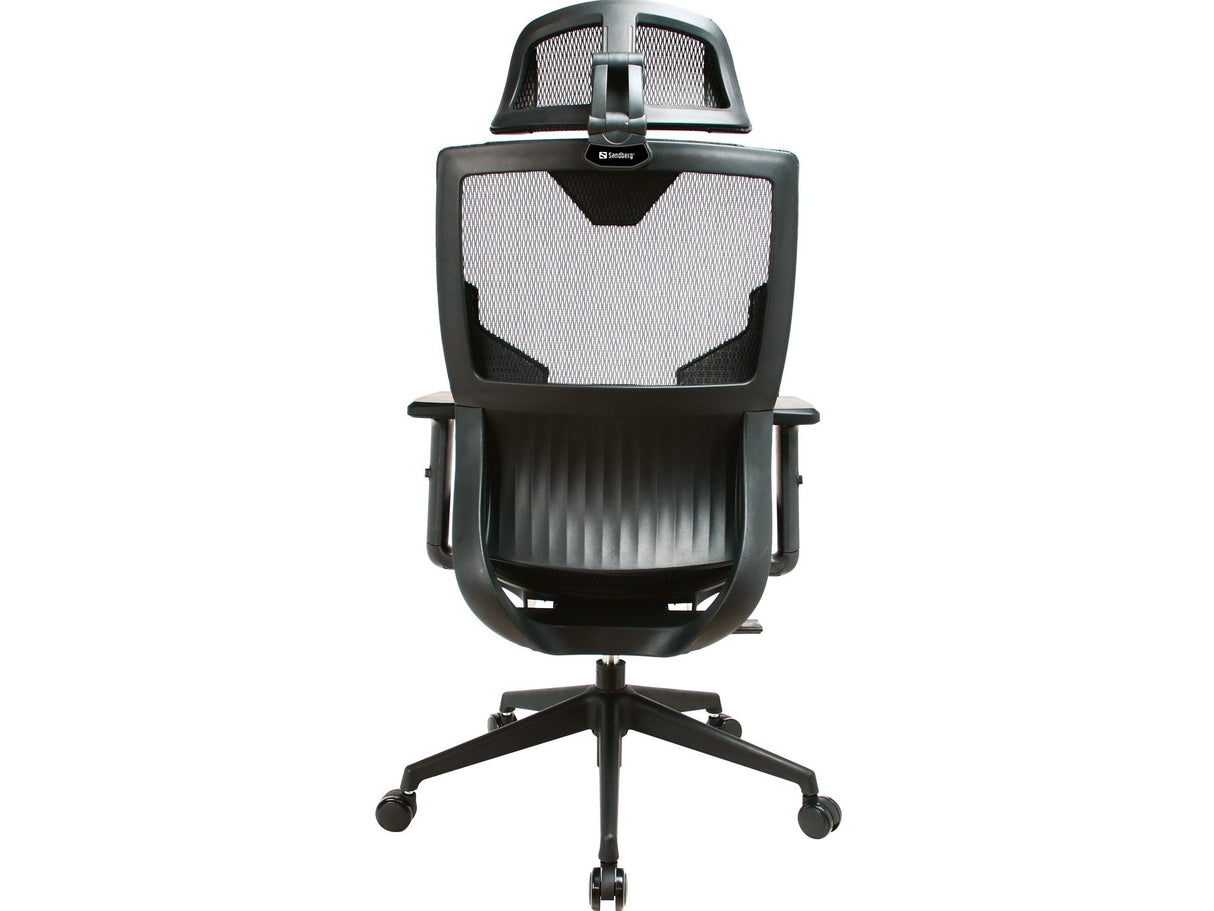 EAN 5705730640957 - Sandberg 640-95 silla para videojuegos Silla para videojuegos universal Asiento de malla Negro imagen 3
