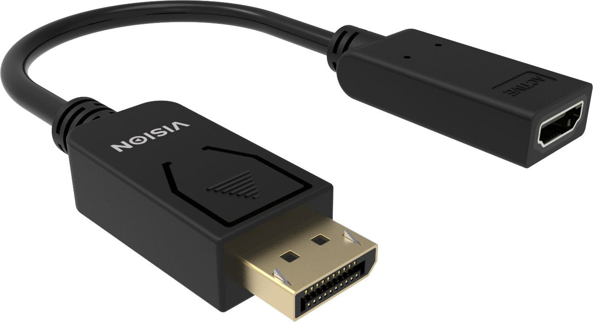 Vision Tc-Dphdmi/Bl Adaptador De Cable De Vídeo Hdmi Tipo A (Estándar) Displayport Negro
