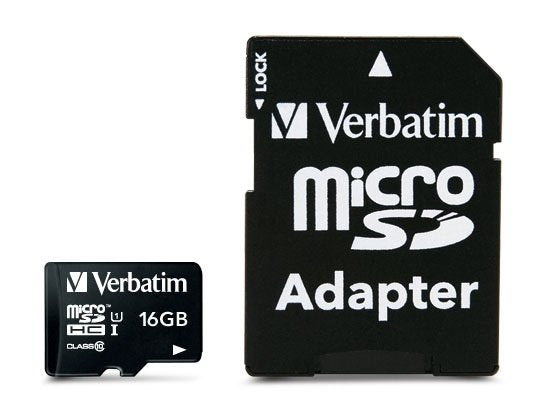 Verbatim Micro Sd 16gb Class 10 Con Adaptador Sd 44082