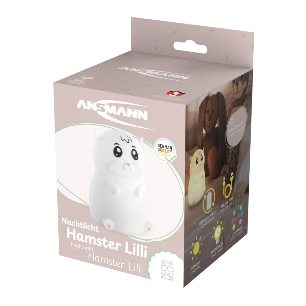 Ansmann Mobiles Nachtlicht Hamster Lilli