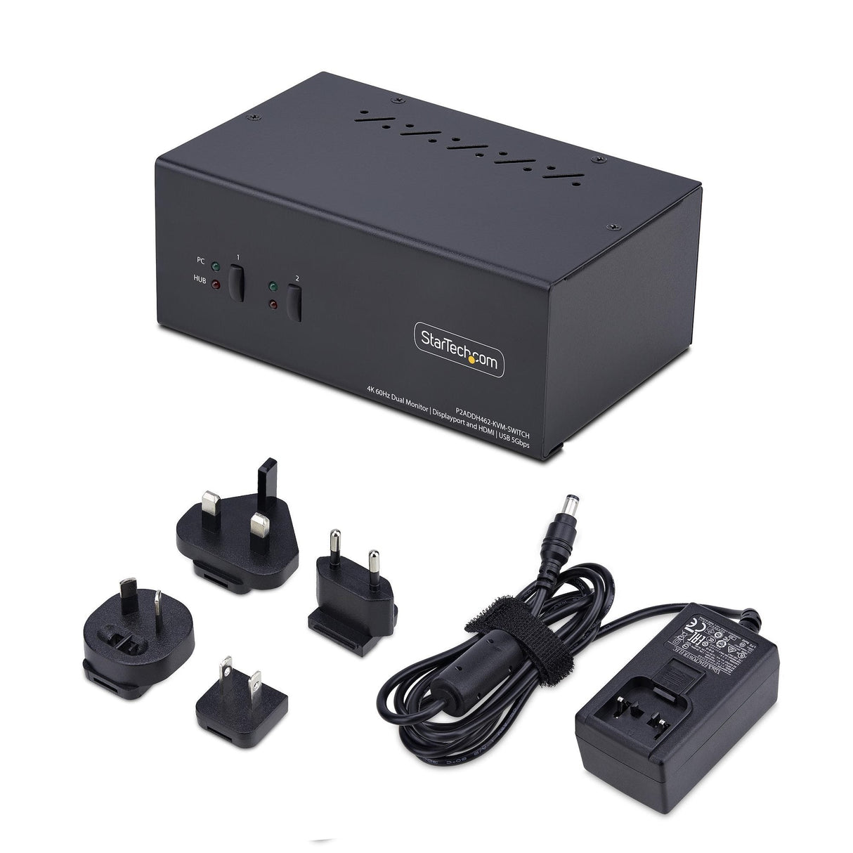 EAN 0065030909129 - StarTech.com P2ADDH462-KVM-SWITCH interruptor KVM Negro imagen 6