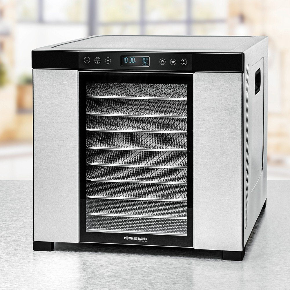 EAN 4001797465030 - Rommelsbacher DA 1050 deshidratador de alimentos Negro, Acero inoxidable 1000 W imagen 1