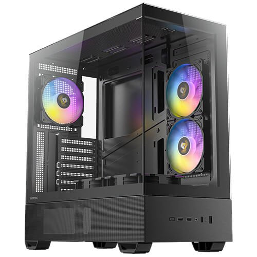 Caja Pc Antec Cx705 Argb Mid-Tower Atx Panoramica 270º 5xvent 120mm Pwm