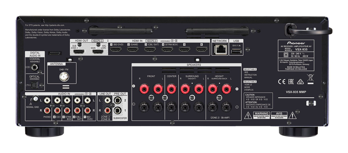 EAN 4573211159196 - Pioneer VSX-935M2 80 W 7.2 canales Envolvente 3D Negro imagen 4