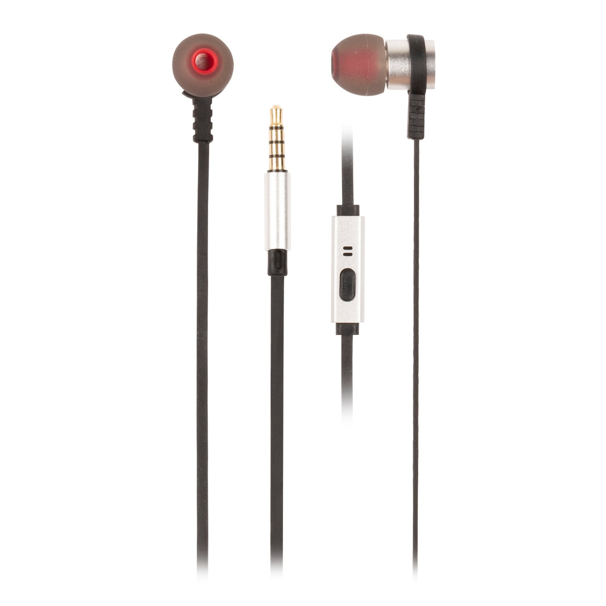 Auriculares Intrauditivos Ngs Cross Rally Con Micrófono Jack 3.5 Plateados