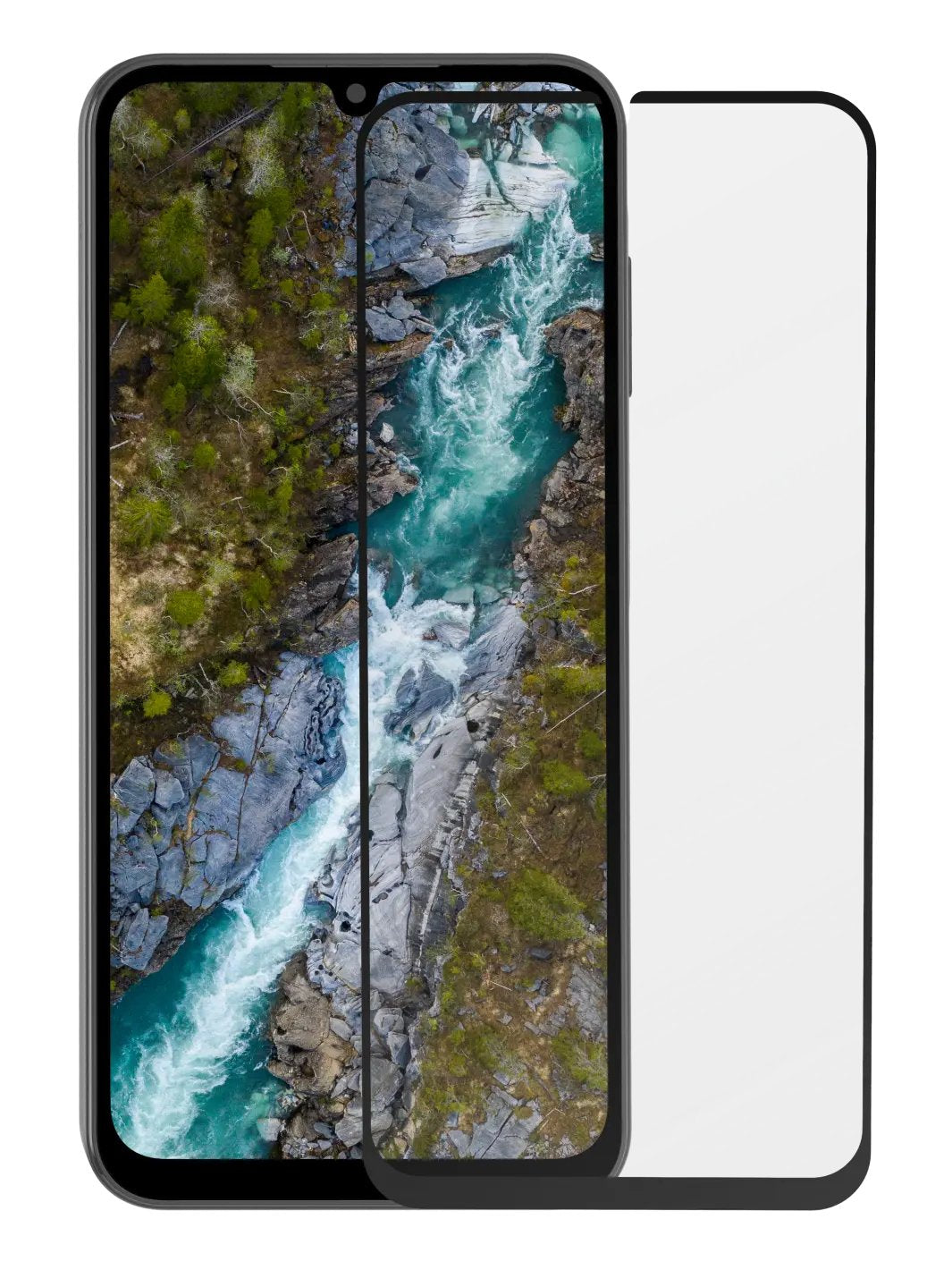 Dbramante1928 Eco-Shield Protector De Pantalla Para Teléfono Móvil Cristal Color Del Marco Negro Para Samsung Galaxy A15