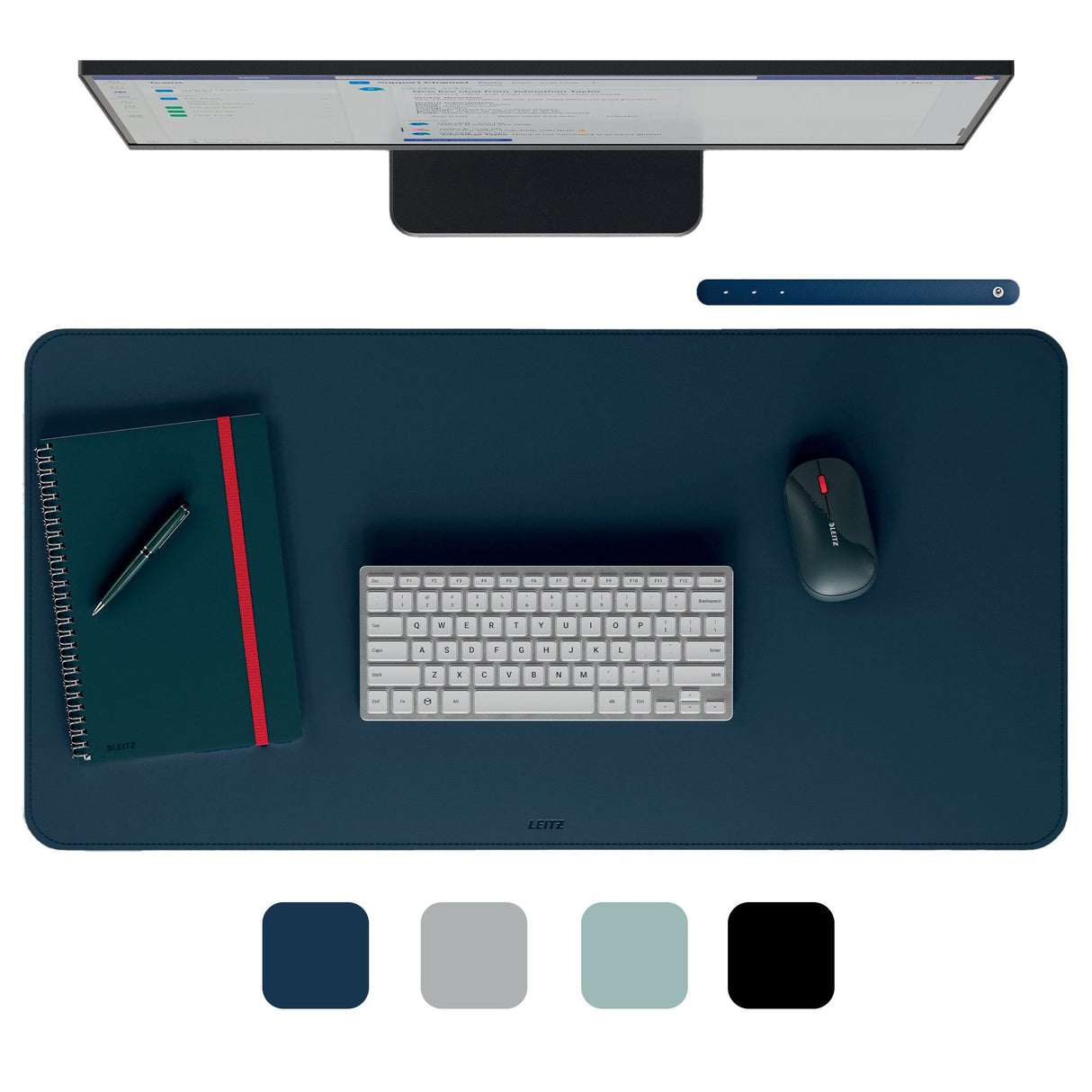 EAN 4002432141845 - Leitz 53820068 protector de escritorio Cloruro de polivinilo (PVC) Azul oscuro imagen 1