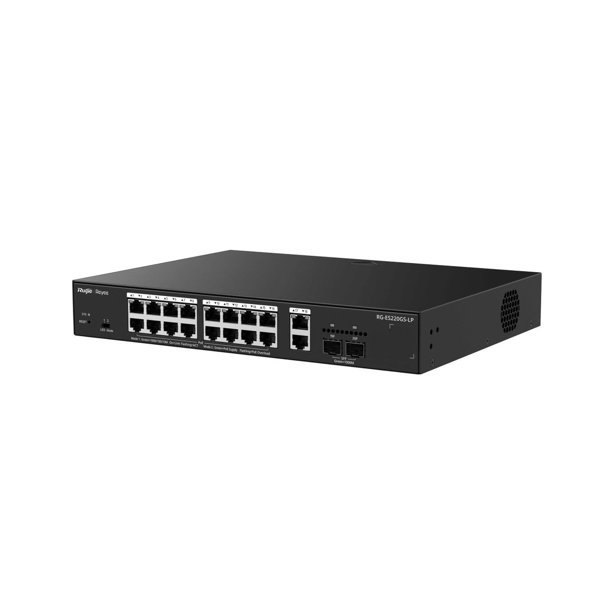 EAN 6976915007530 - Ruijie Networks RG-ES220GS-LP switch Gestionado L2 Gigabit Ethernet (10/100/1000) Energía sobre Ethernet imagen 3