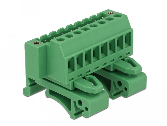 Terminalblock Set Para Carriles Din 8 Pin Con Bloqueo Roscado