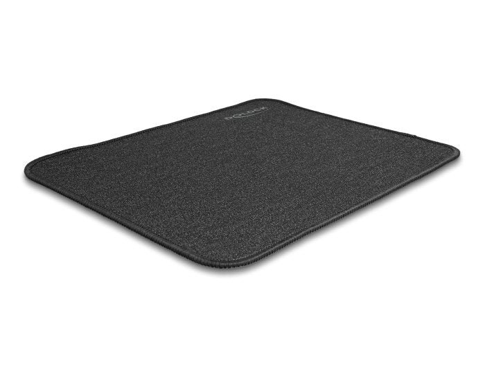 Delock 12112 Alfombrilla De Ratón Con Brillo, Negra 300 X 245 Mm