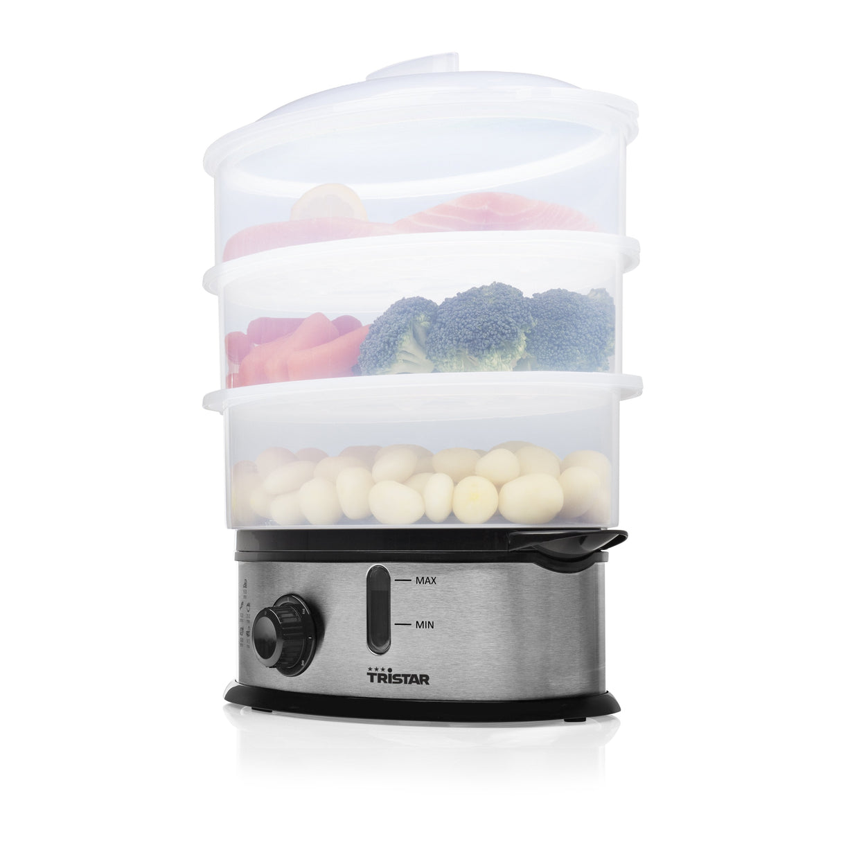 Deshidratador Tristar Comida Steamer Vs-3914 Plata, 1200w, Capacidad 11l